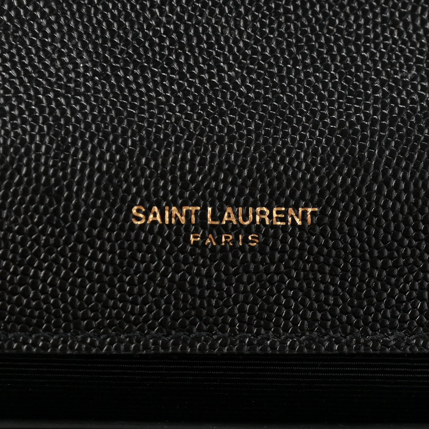 Saint Laurent Grain De Poudre Monogram Cassandre Clutch Black 6 of 8