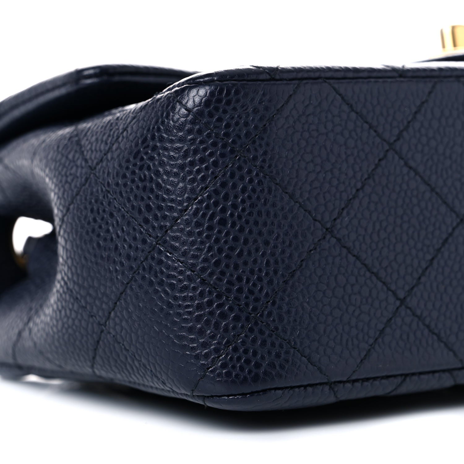 Chanel Caviar Quilted Mini Rectangular Flap Navy 8 of 9