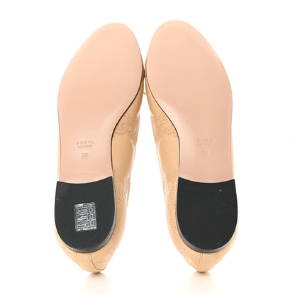 Gucci Nappa GG Matelasse Jolie Ballet Flats 38 Naturale 5 of 9