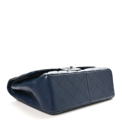Chanel Caviar Quilted Jumbo Double Flap Navy Blue 4 of 10