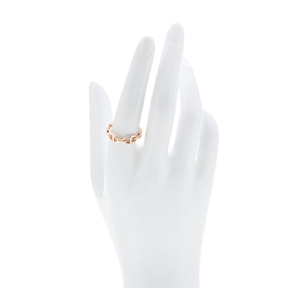 Hermes 18K Rose Gold PM Chaine d'Ancre Enchainee Ring 58 8.5 2 of 7