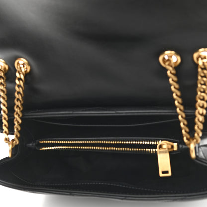 Saint Laurent Calfskin Y Quilted Monogram Small Loulou Chain Satchel Black 5 of 10