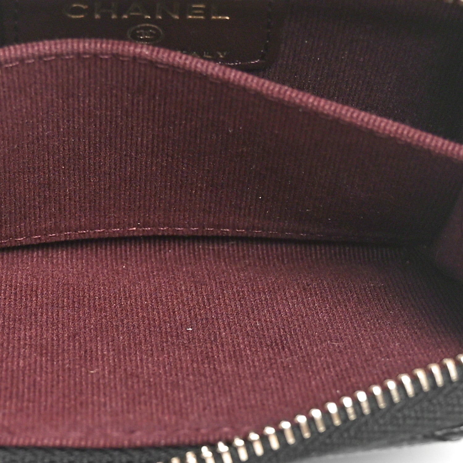 Chanel Caviar Quilted Zip Card Holder Black 5 of 10