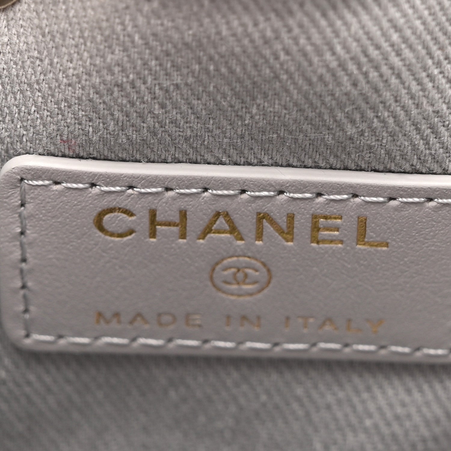 Chanel Caviar Quilted Mini CC Pocket Bucket Bag Grey 6 of 12