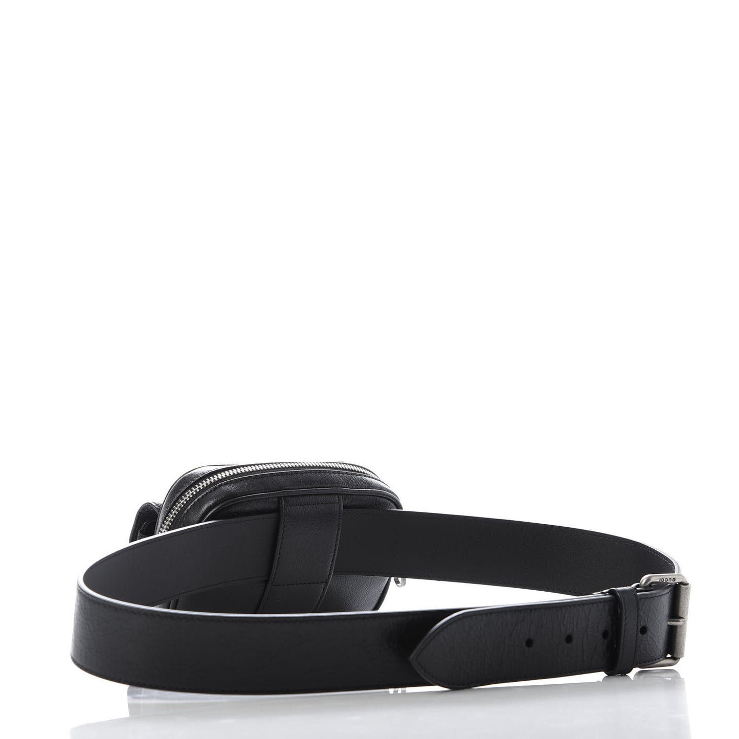Fluffy Calfskin Mini Morpheus Belt Bag 90 36 Black