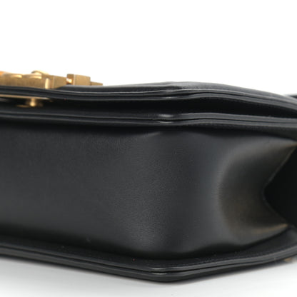 Chanel Calfskin Small Boy Logo Top Handle Flap Black 9 of 9