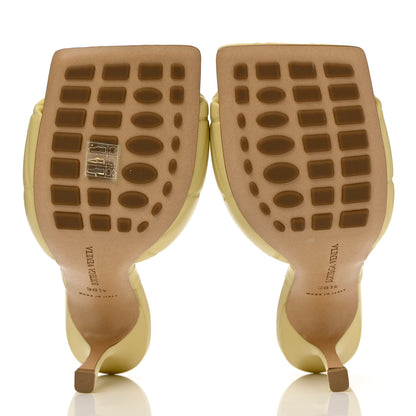 Bottega Veneta Nappa Quilted Rubber Lido Mule Sandals 38.5 Moon Beam 5 of 10