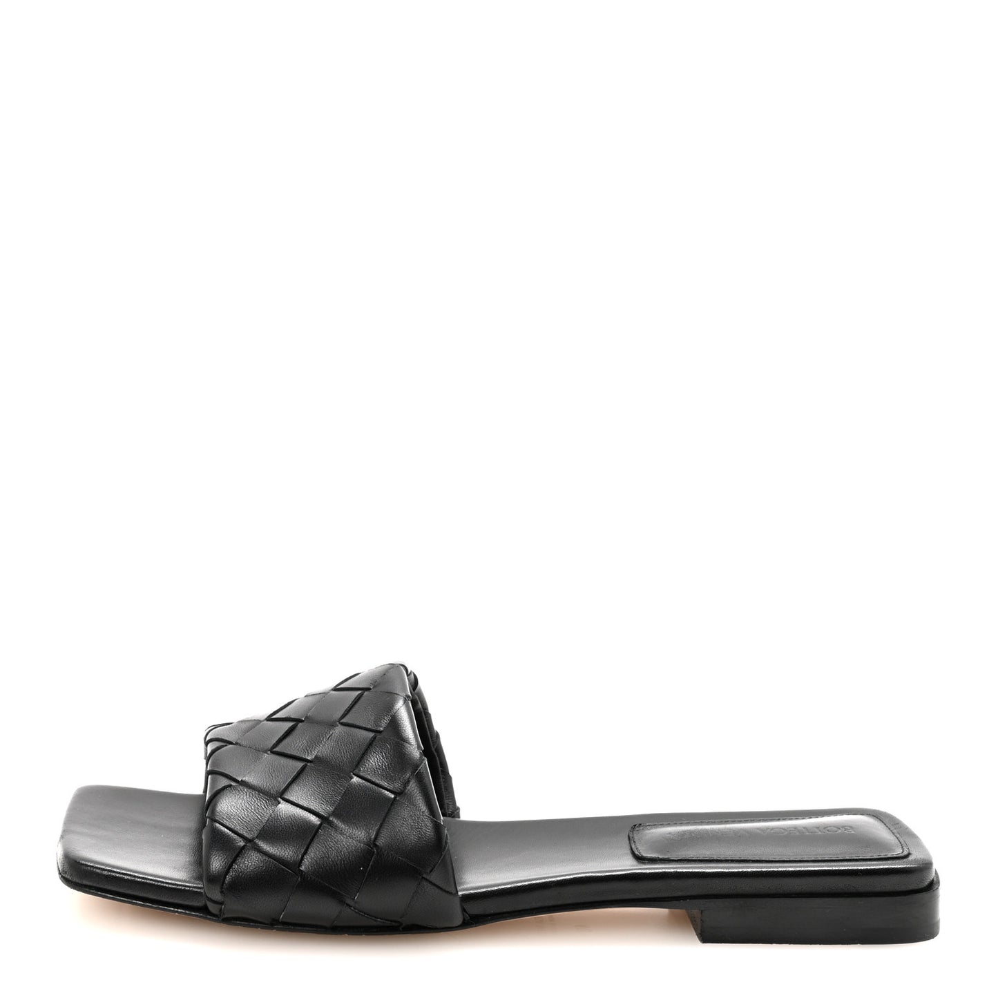 Nappa Quilted Parco Flat Sandals 40 Black