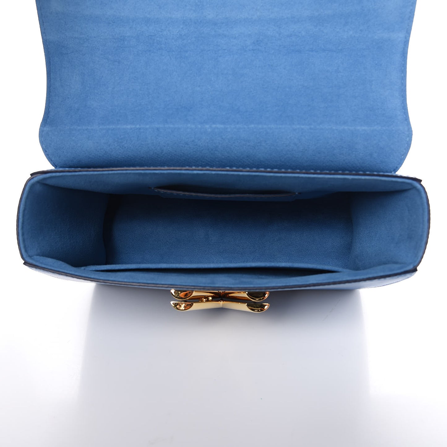 Epi Twist Shoulder Bag MM Blue Jean