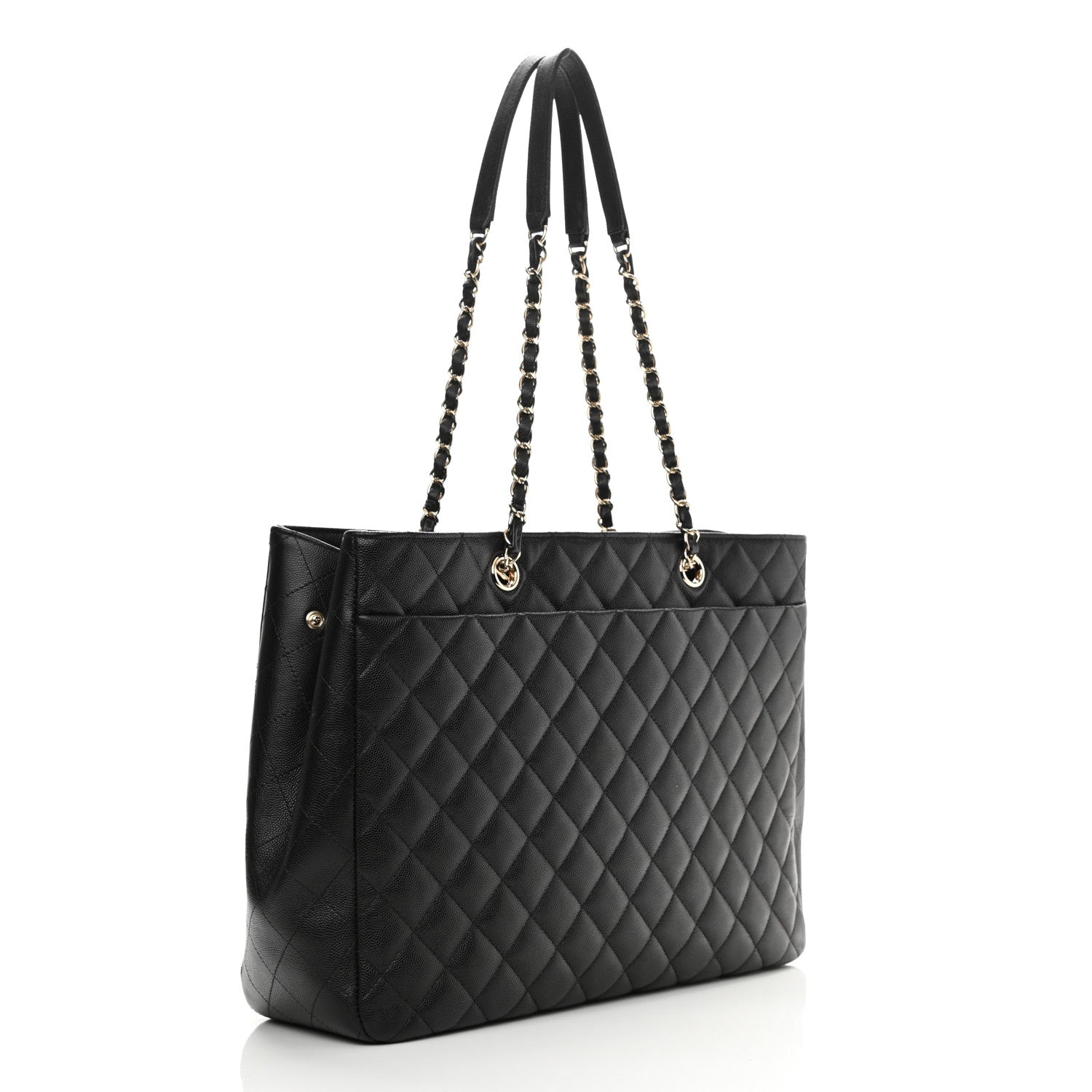Chanel Caviar Quilted Large Shopping Tote Black 3 of 10
