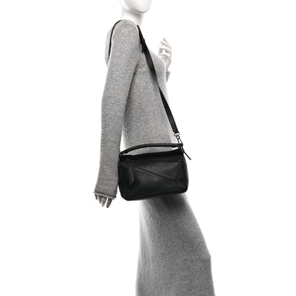 Loewe Calfskin Small Puzzle Bag Black 2 of 9