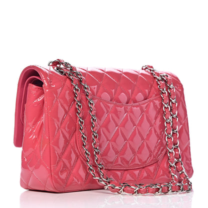 Chanel Patent Quilted Medium Double Flap Fuchsia 3 of 12