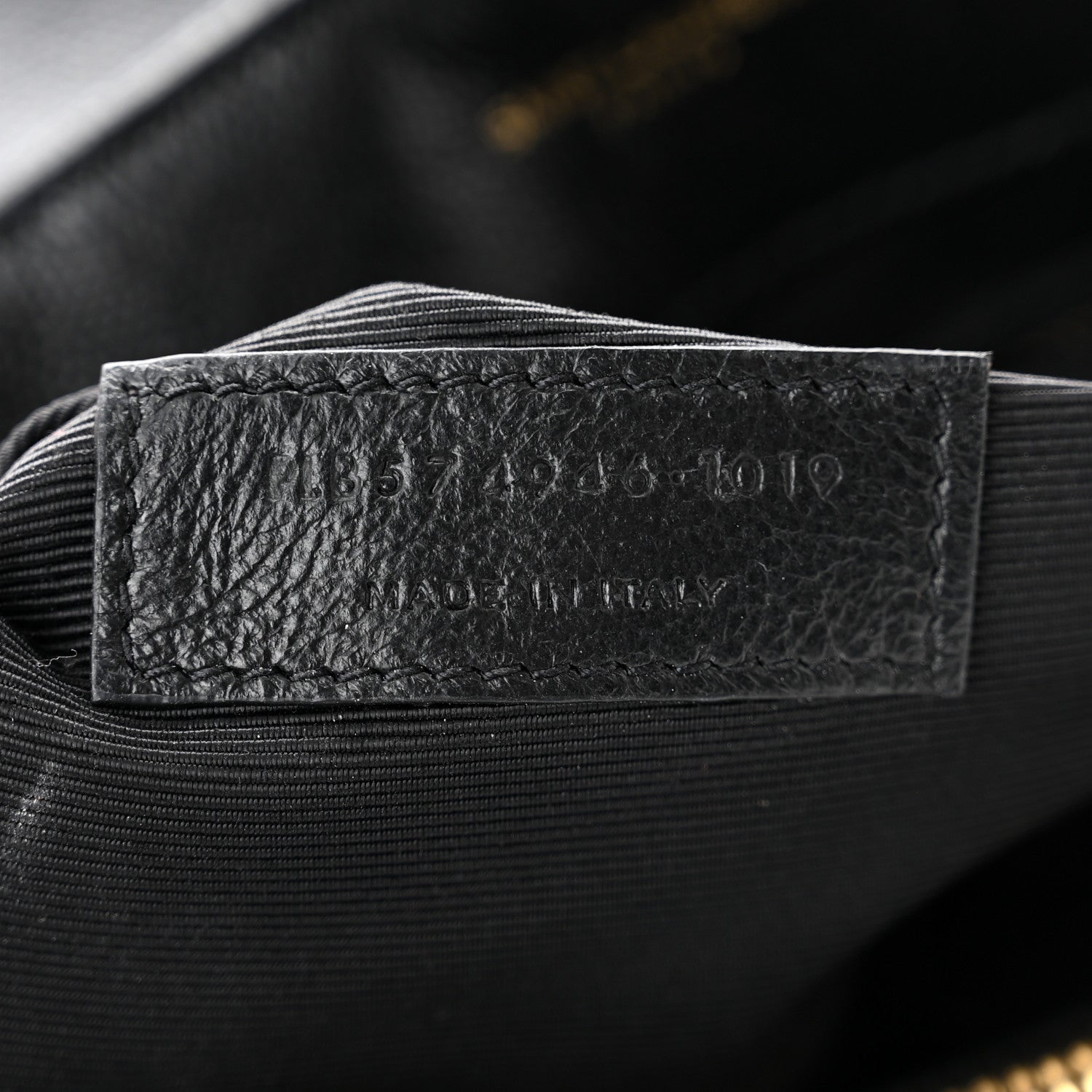 Saint Laurent Grain de Poudre Calfskin Y Quilted Monogram Medium Loulou Chain Satchel Black 7 of 10