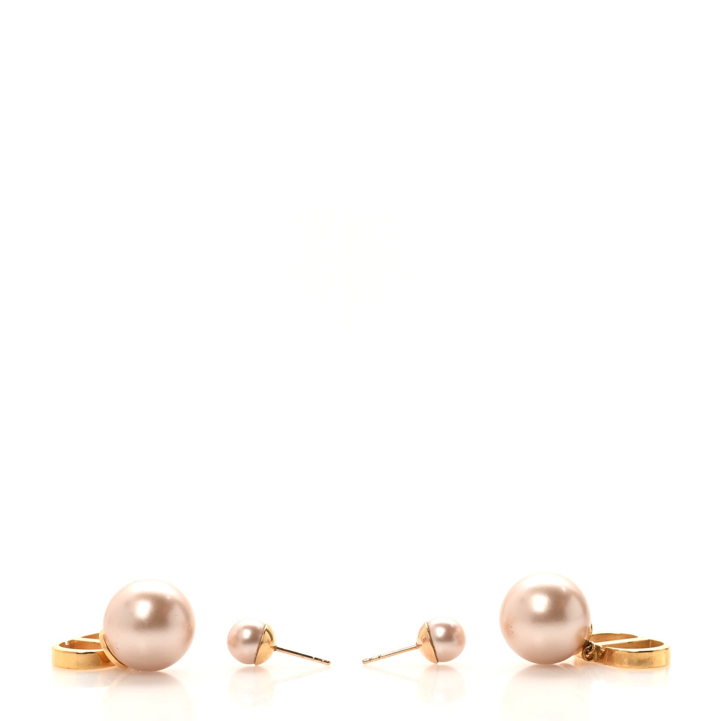 Pearl Mise En Dior CD Tribal Earrings Pink