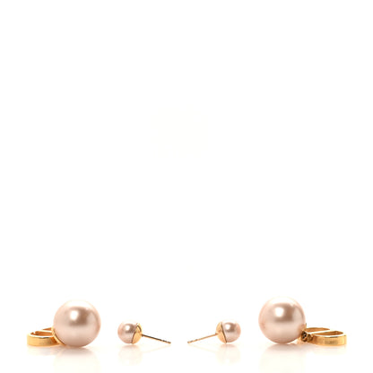 Christian Dior Pearl Mise En Dior CD Tribal Earrings Pink 4 of 8