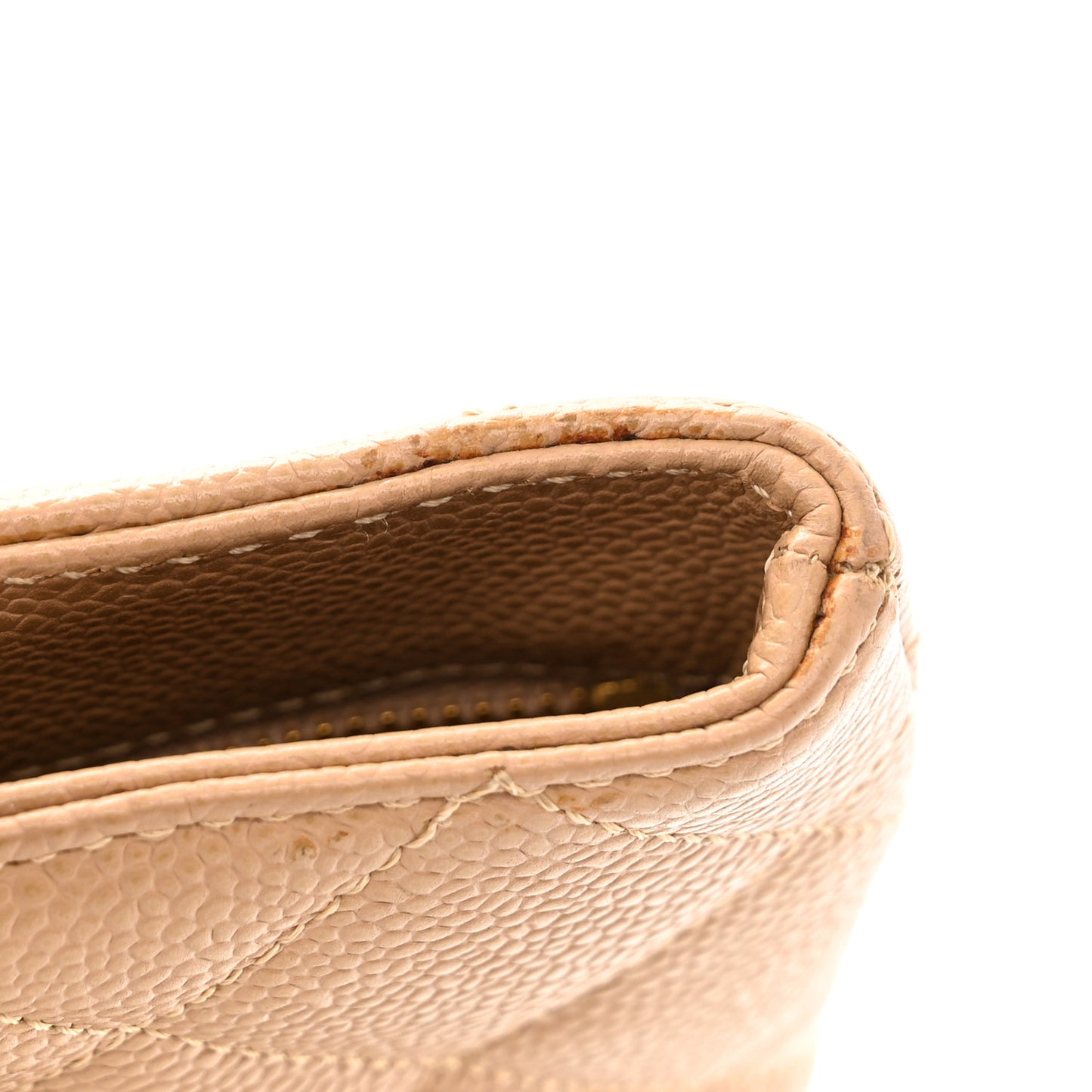 Caviar Quilted Medallion Tote Beige