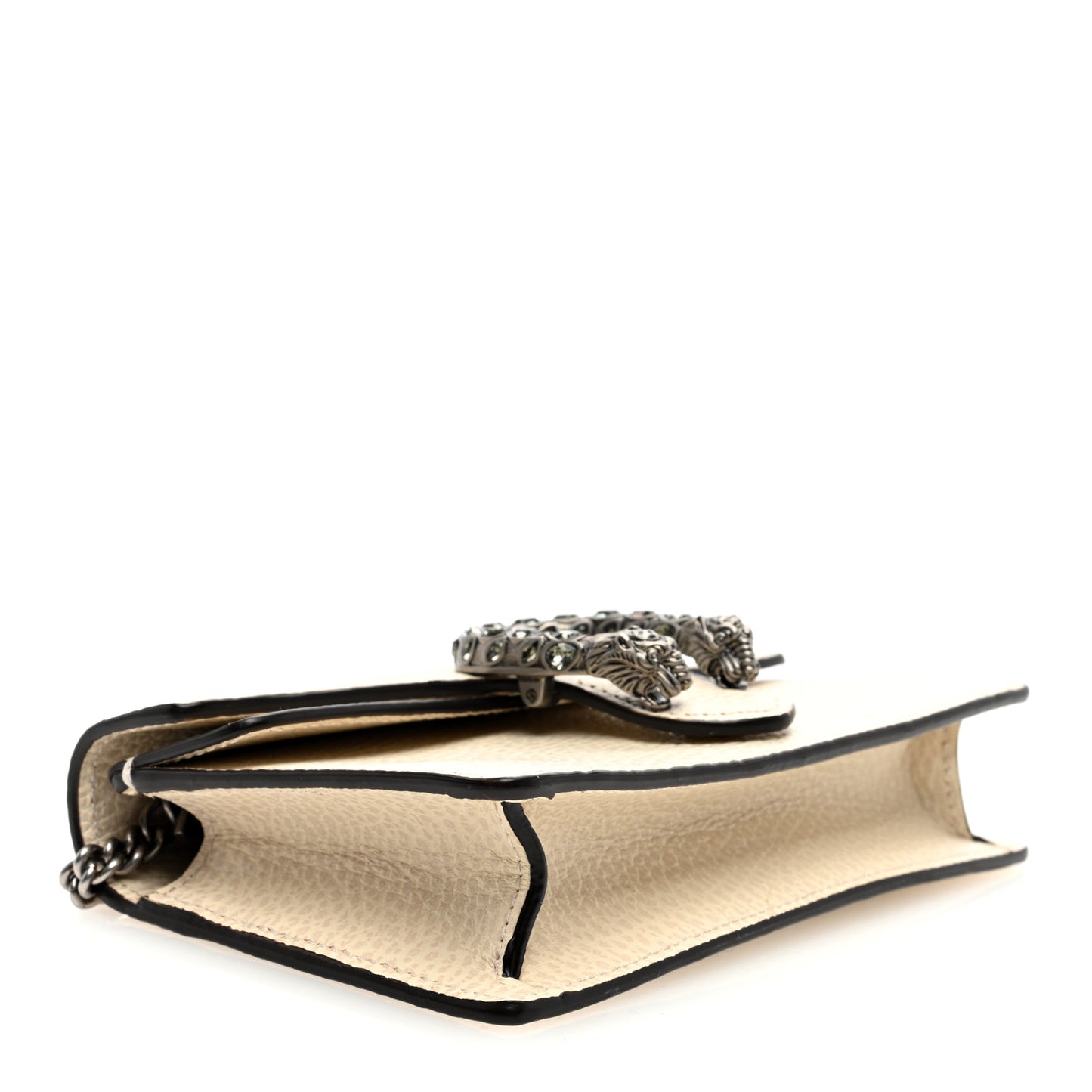Dollar Calfskin Crystal Super Mini Dionysus Shoulder Bag Mystic White Black Diamond