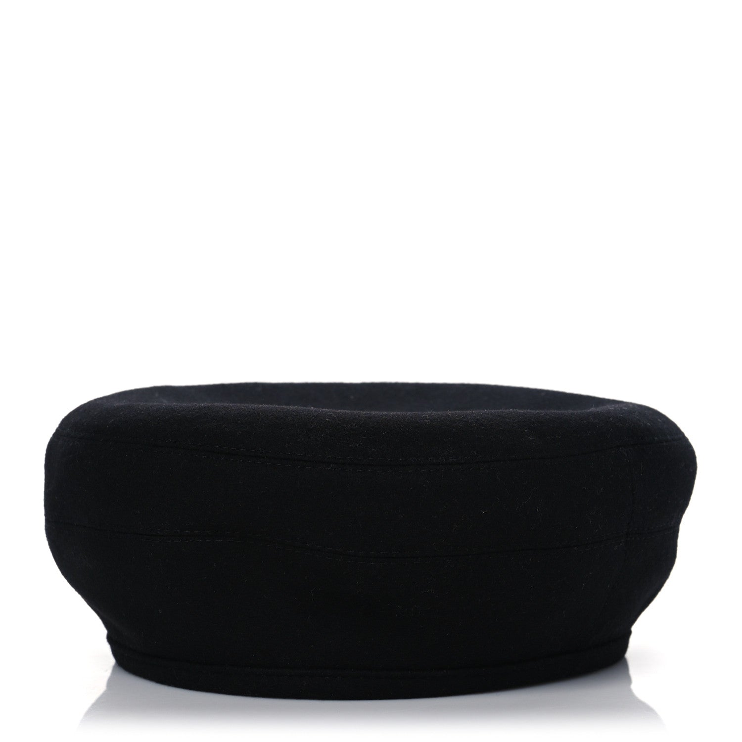 Hermes Cashmere Saint Honore Drap Beret 57 Black 1 of 7