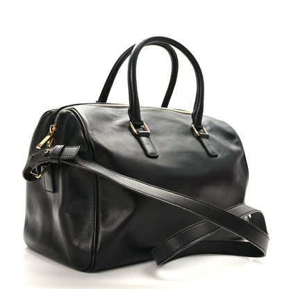 Saint Laurent Calfskin Classic Duffle 6 Black 3 of 12