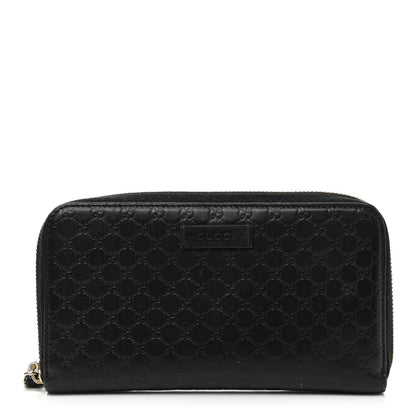 Gucci Microguccissima Zip Around Wallet Black 1 of 9