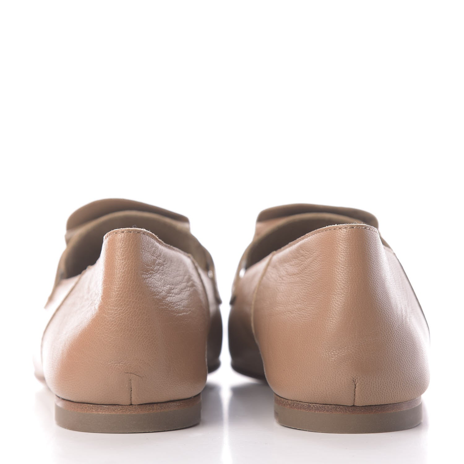 Hermes Supple Goatskin Womens Time Loafers 37 Havane 7 of 10