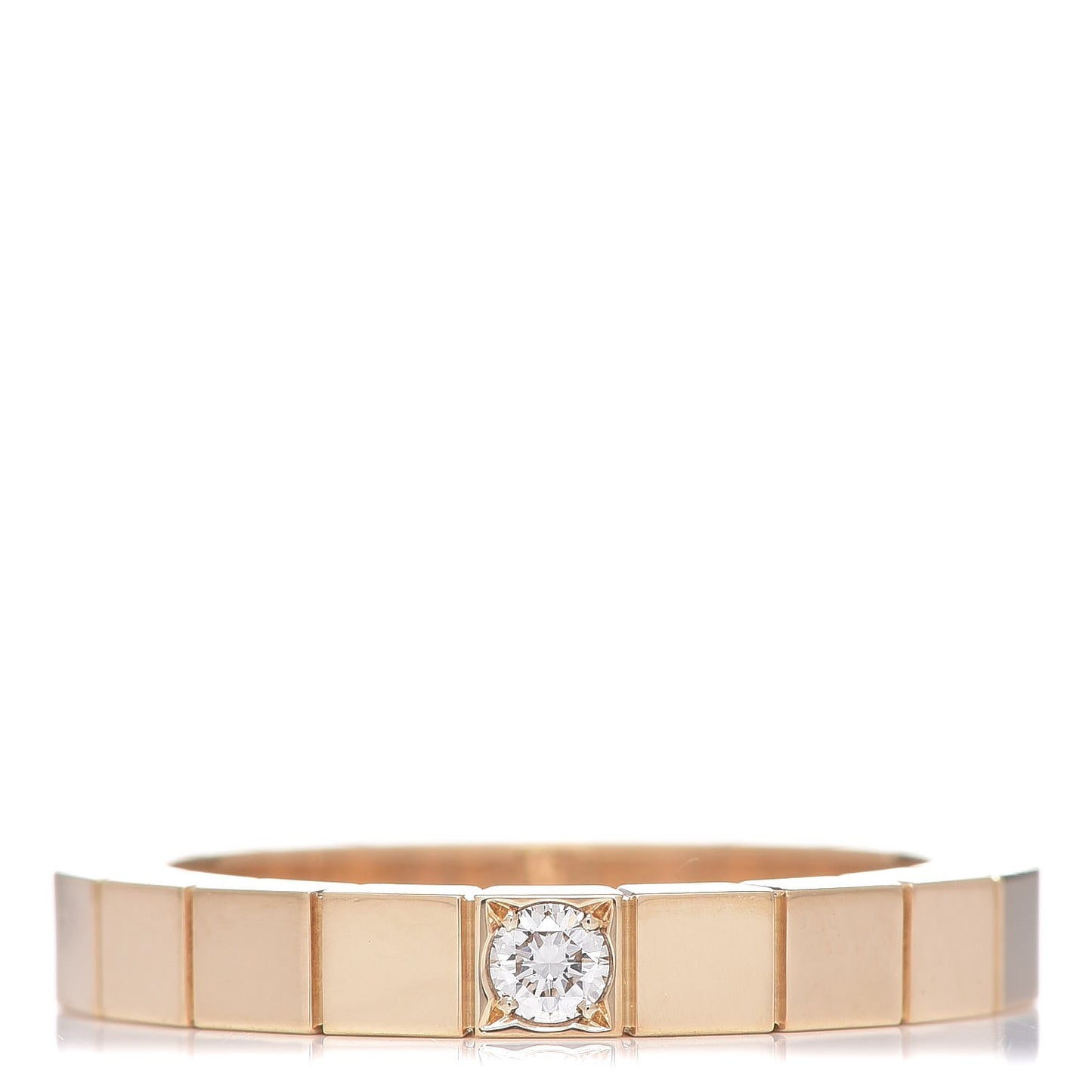 18K Yellow Gold Diamond Lanieres Ring 51 5.75