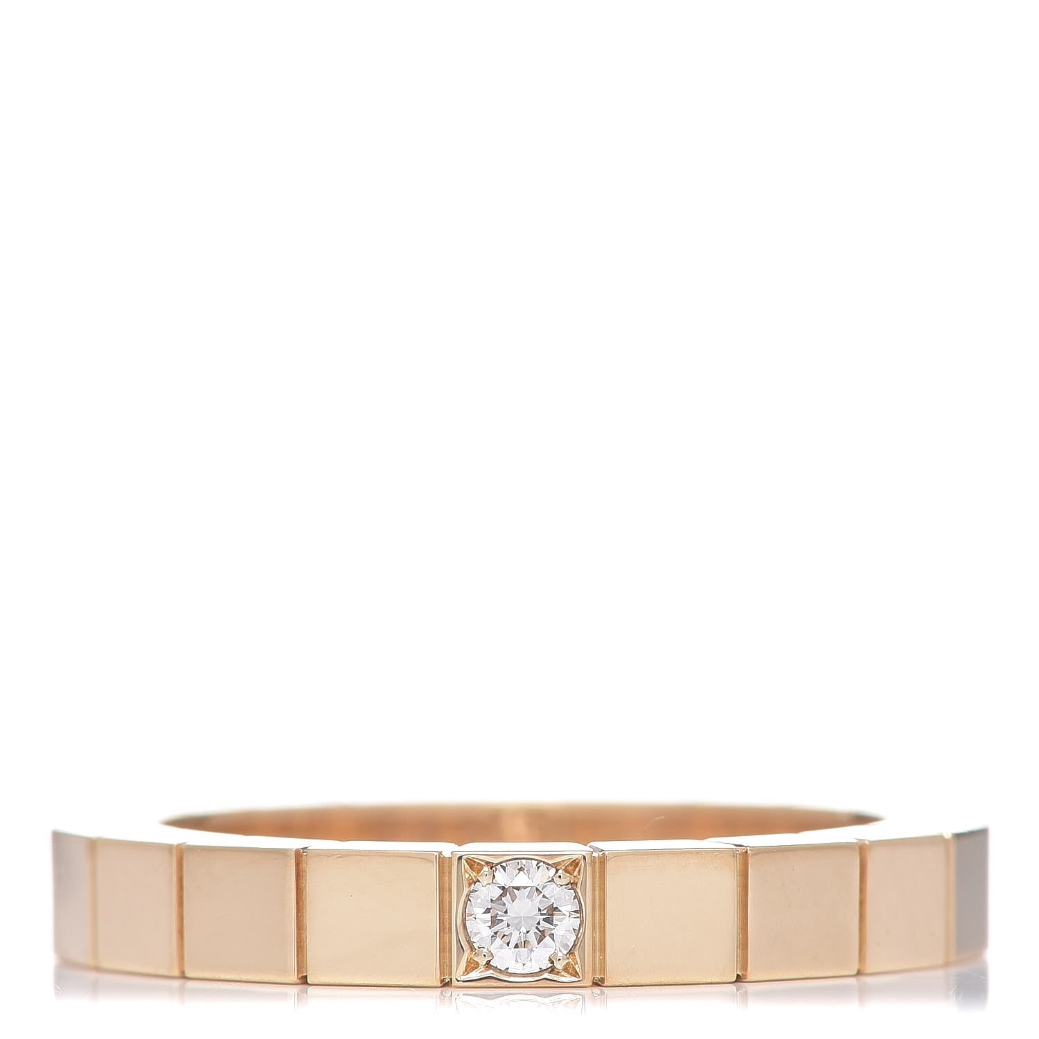 Cartier 18K Yellow Gold Diamond Lanieres Ring 51 5.75 1 of 5