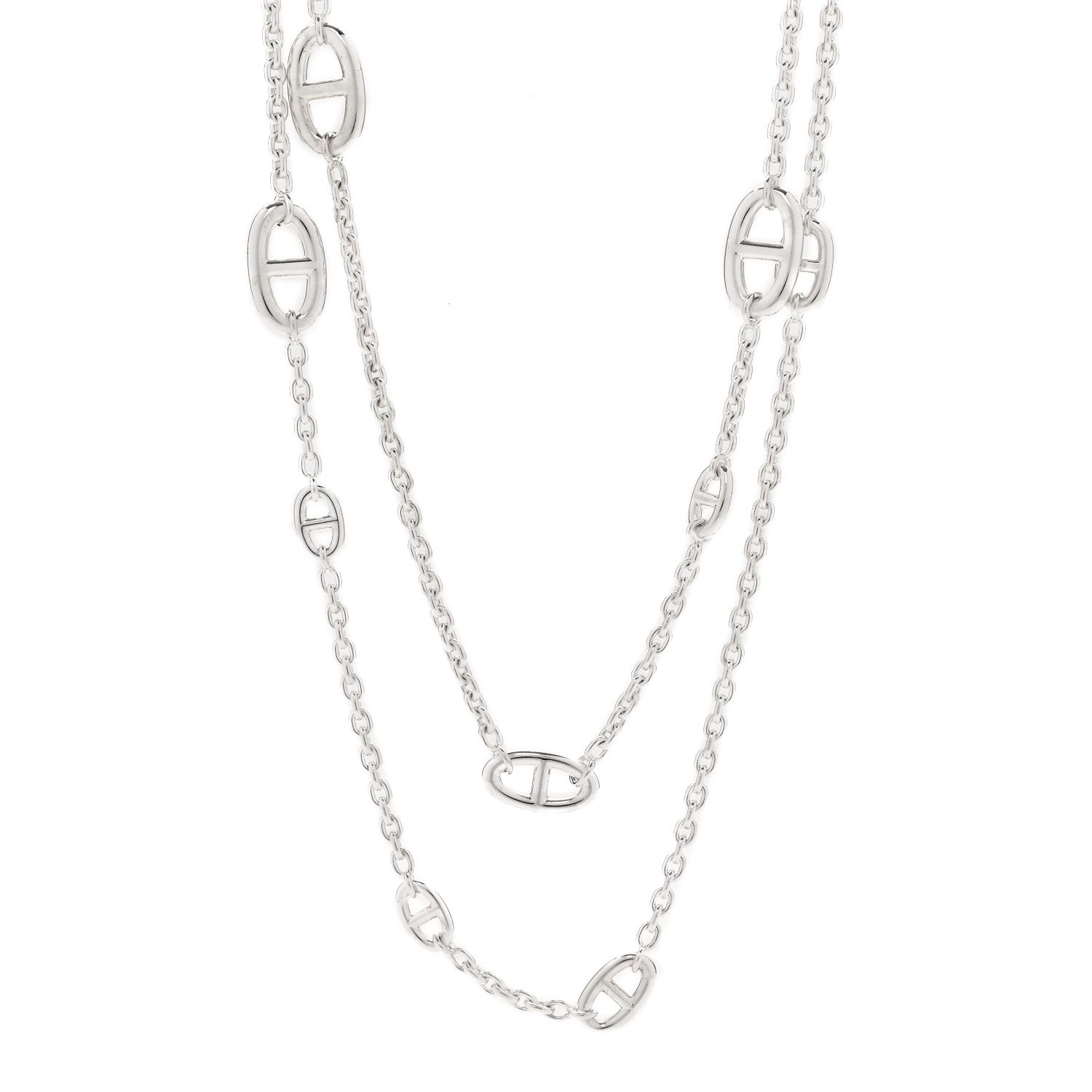 Hermes Sterling Silver Farandole Necklace 120 1 of 6