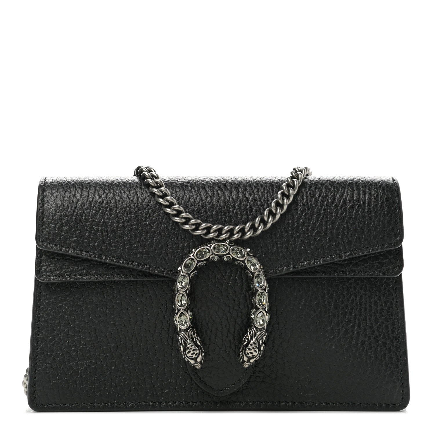 Gucci Calfskin Super Mini Dionysus Shoulder Bag Black 1 of 10