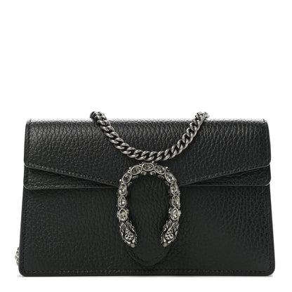 Gucci Calfskin Super Mini Dionysus Shoulder Bag Black 1 of 10
