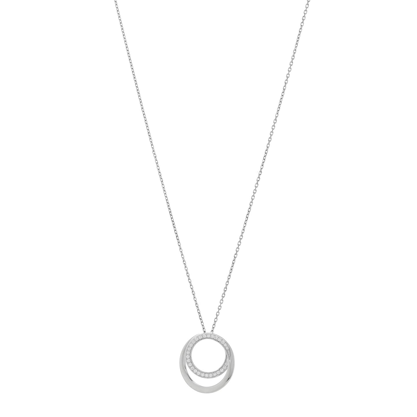 18K White Gold Diamond Etincelle De Cartier Pendant Necklace