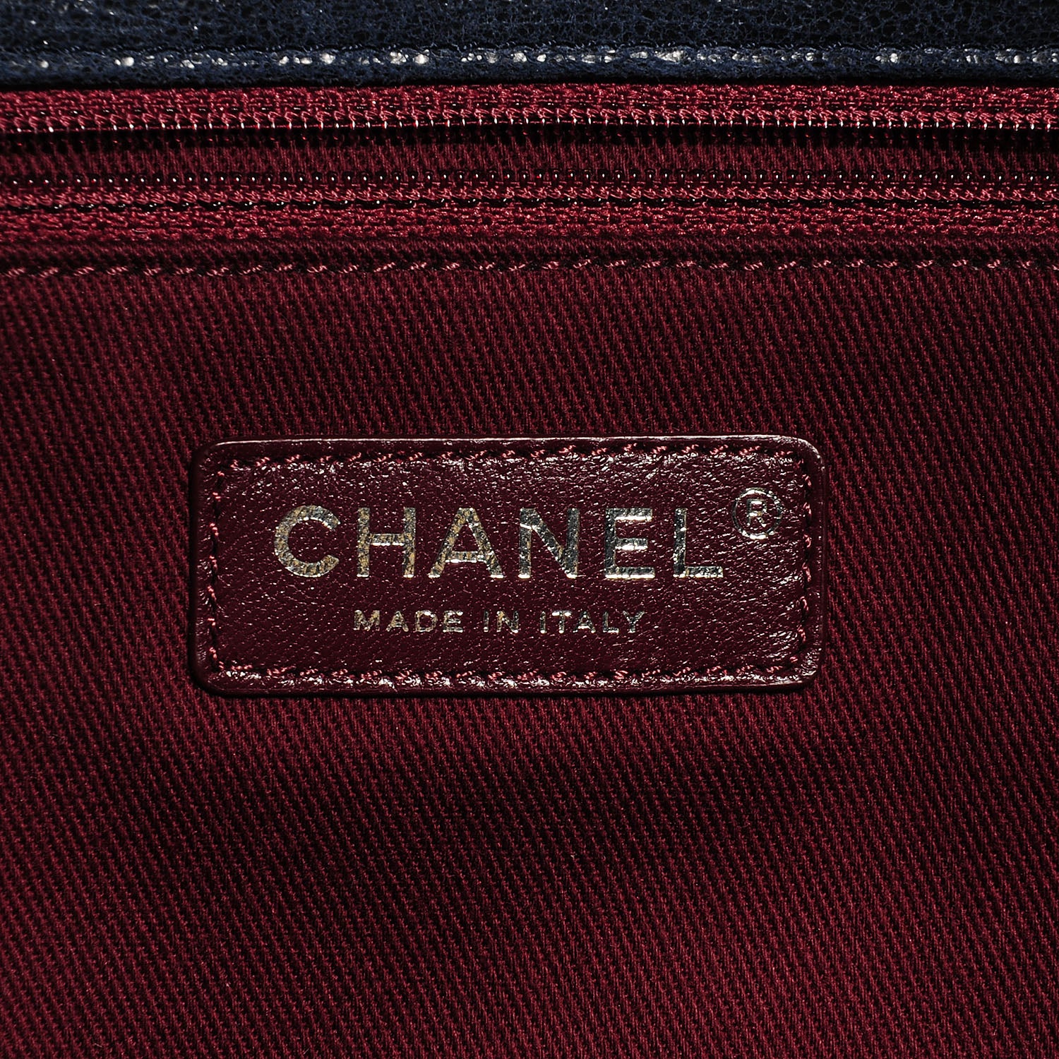 Chanel Goatskin Quilted Large Gentle Boy Flap Navy 8 of 9