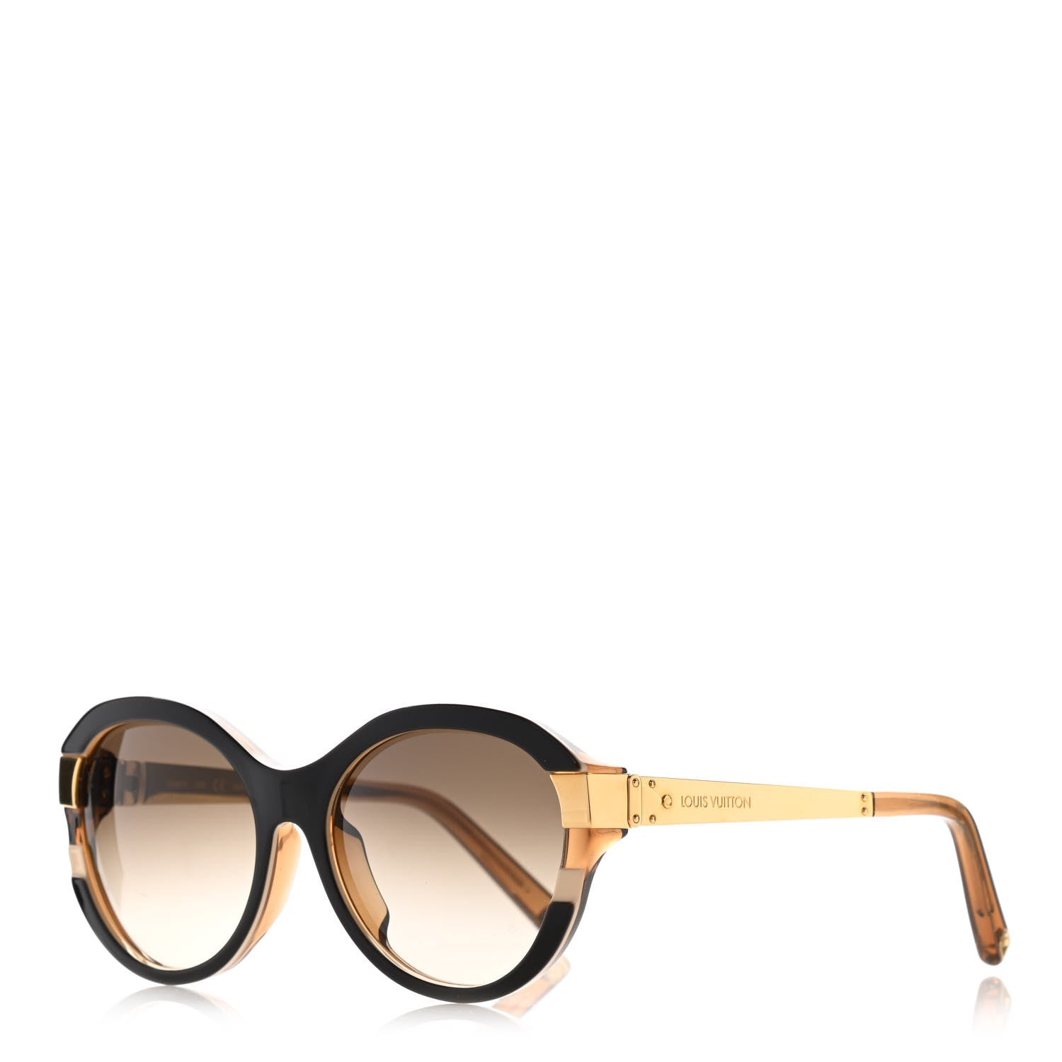 Louis Vuitton Petit Soupcon Cat Eye Sunglasses Z0487E Brown 1 of 8