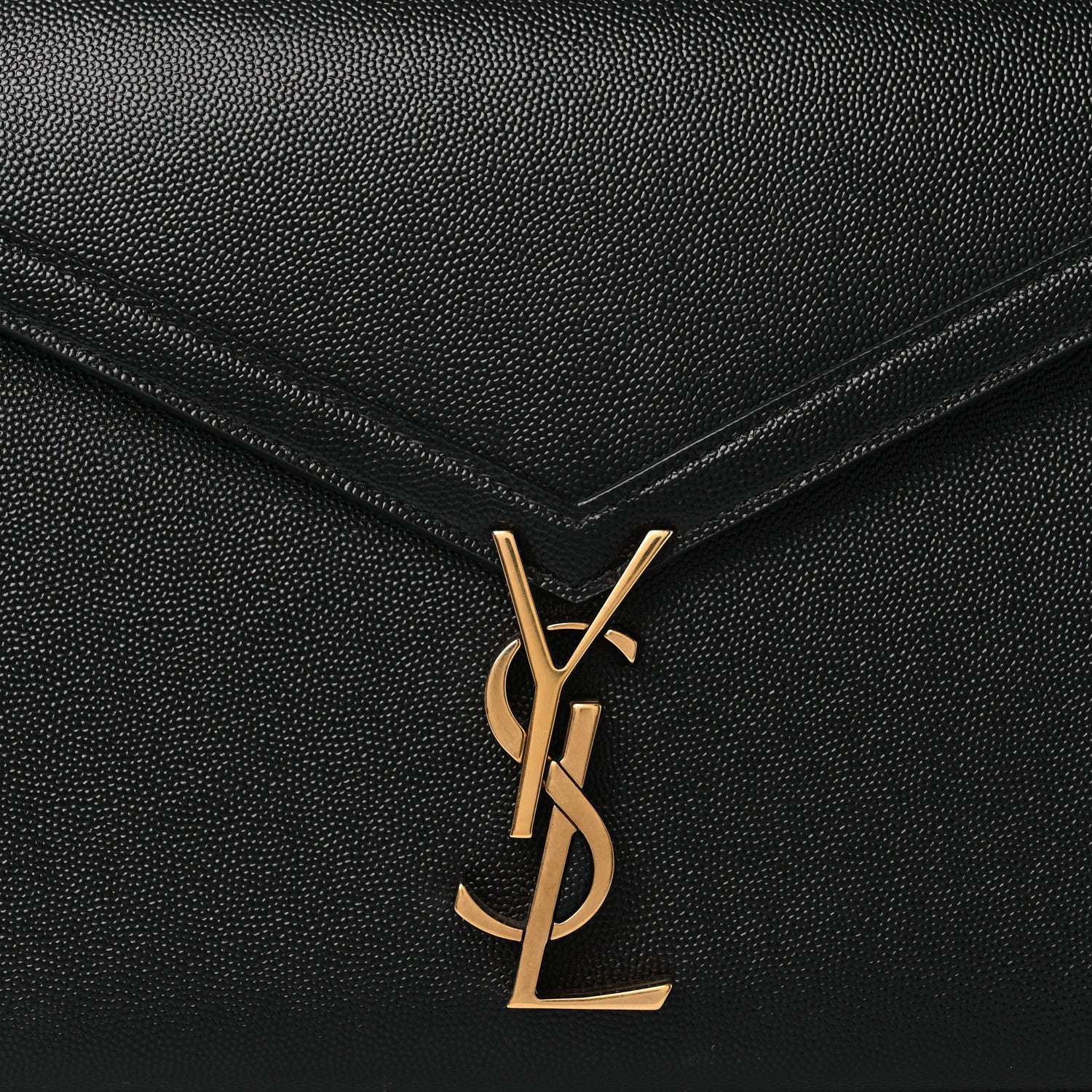 Saint Laurent Grain de Poudre Medium Classic Monogram Cassandra Top Handle Black 8 of 12