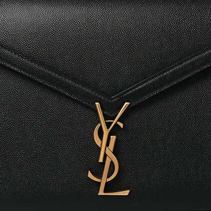 Saint Laurent Grain de Poudre Medium Classic Monogram Cassandra Top Handle Black 8 of 12