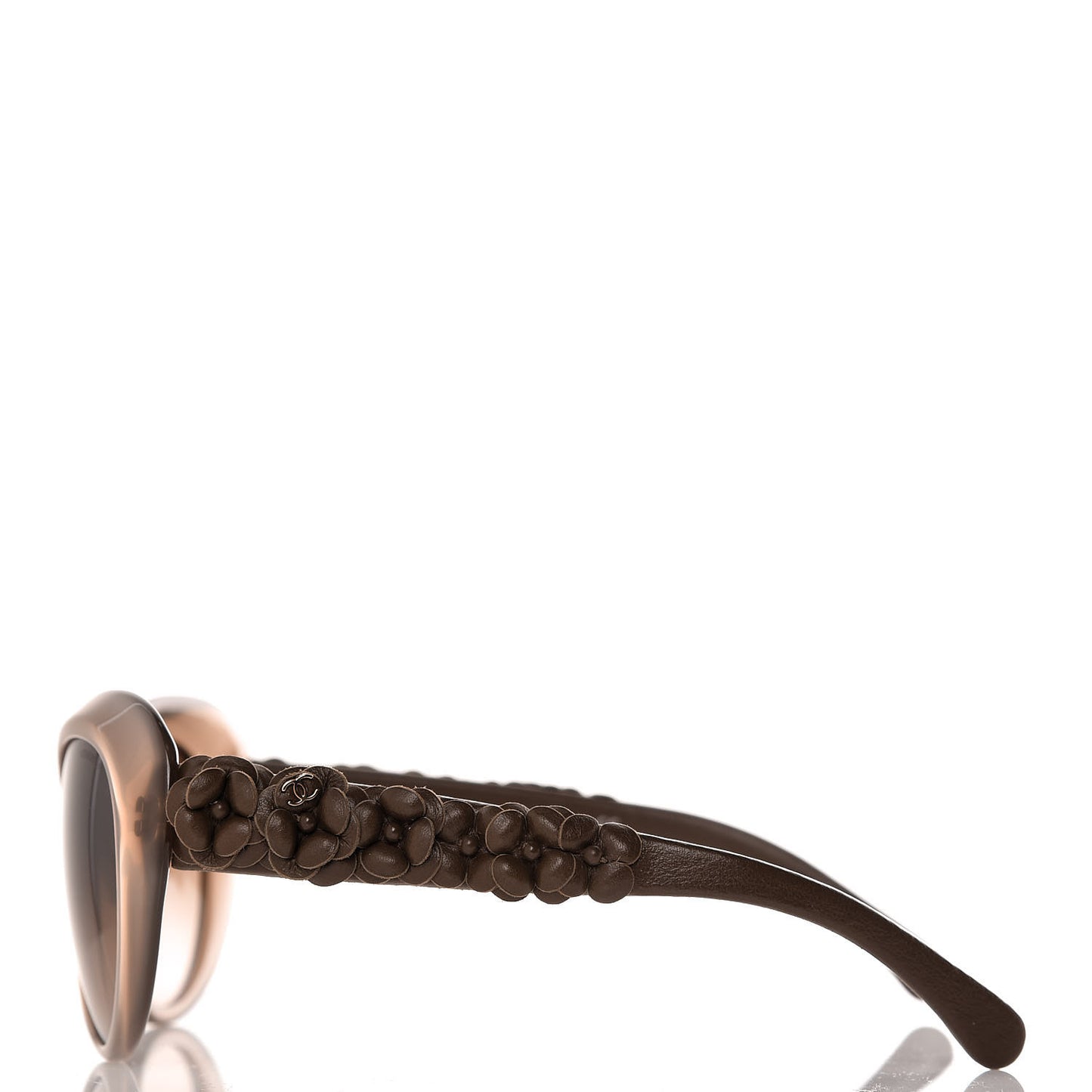 Lambskin Camellia CC Sunglasses 5318-Q Brown
