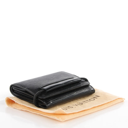 Louis Vuitton Epi Porte-Monnaie Elastique Wallet Black 4 of 7