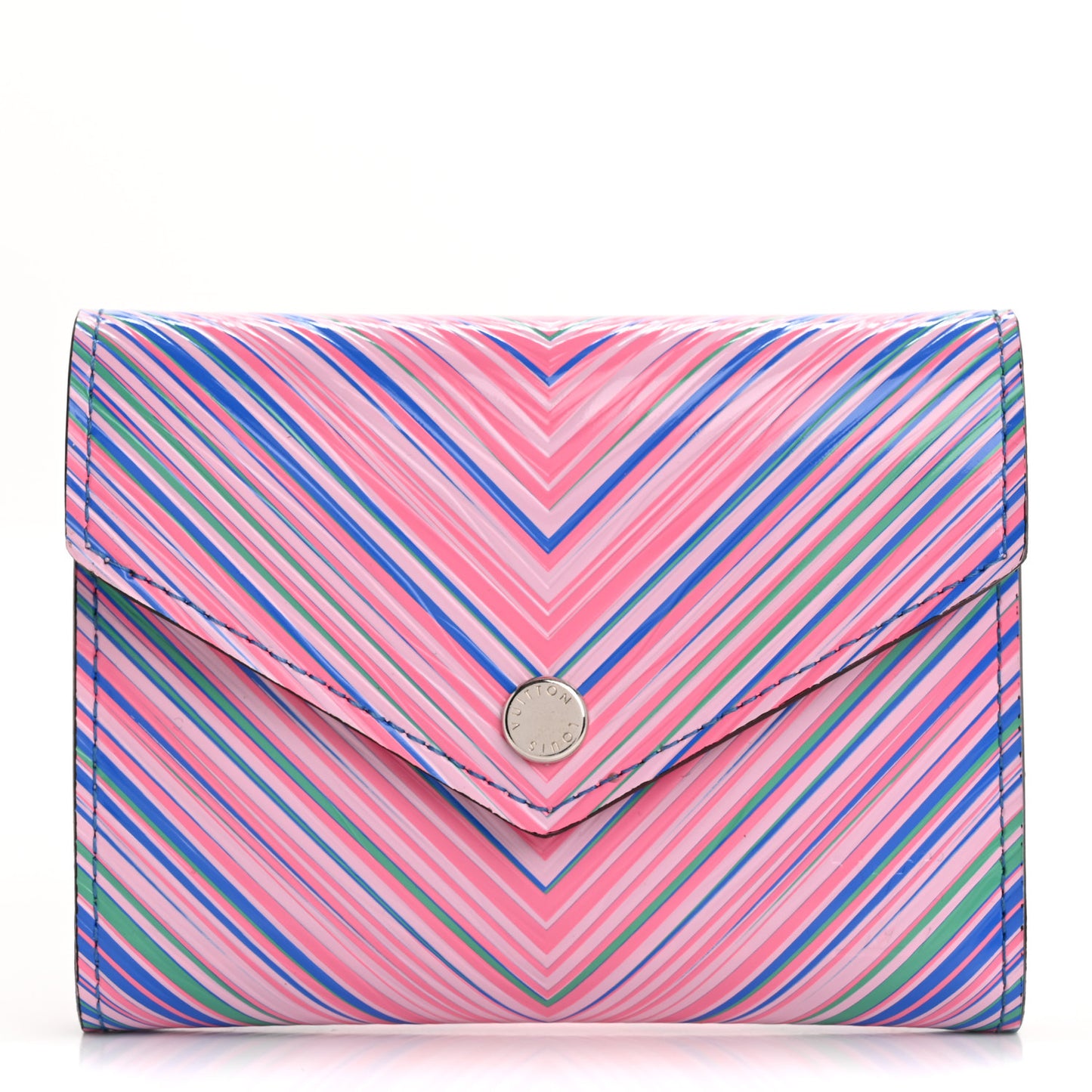 Epi Tropical Victorine Wallet Blue Rose