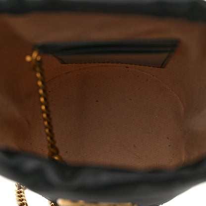Gucci Calfskin Matelasse Mini GG Marmont 2.0 Bucket Bag Black 5 of 9