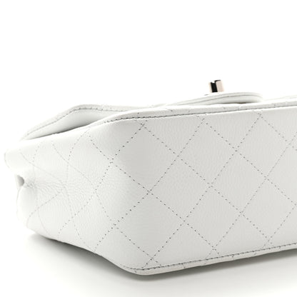Chanel Caviar Quilted Mini Square Flap White 9 of 10
