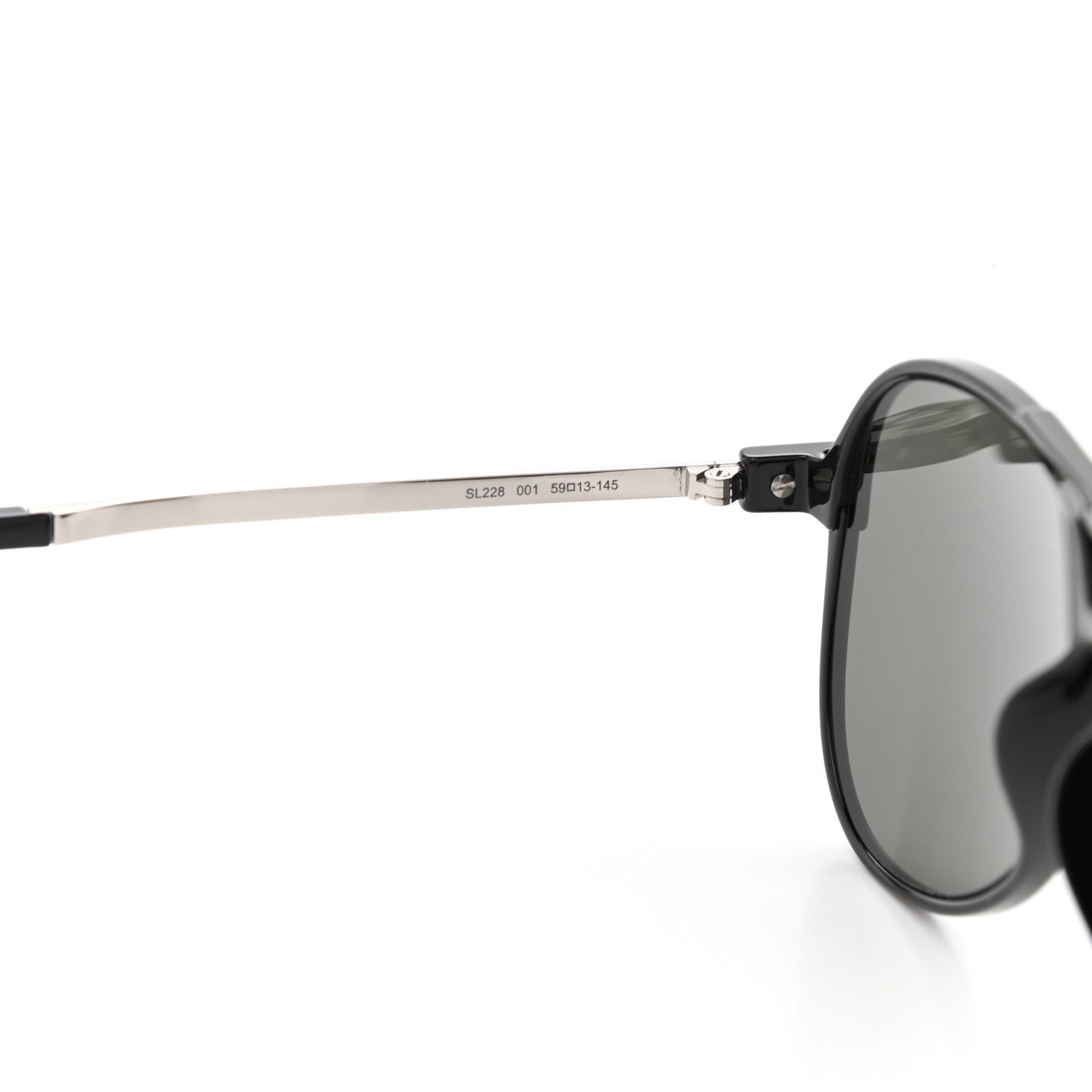Saint Laurent Aviator Classic 11 Slim Sunglasses Black 5 of 7