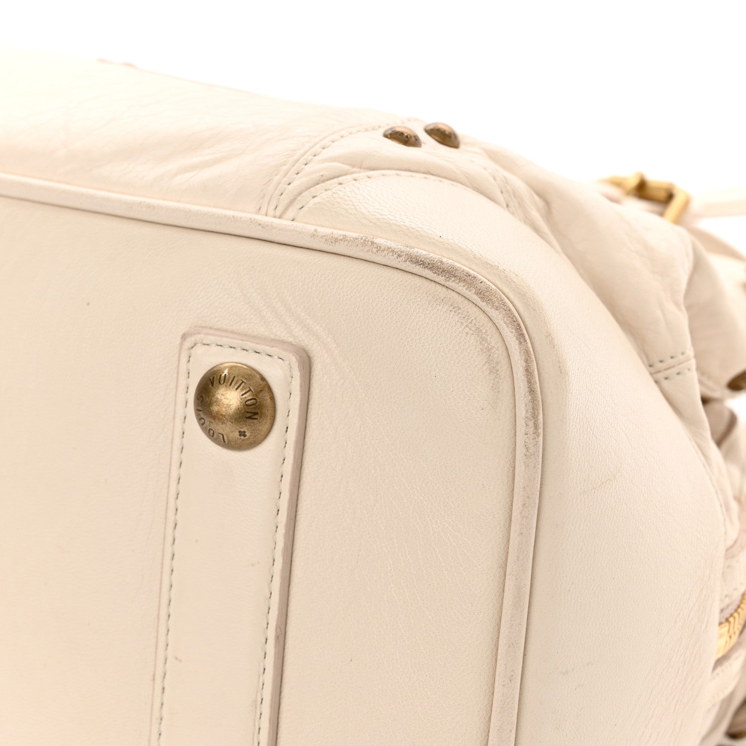 Louis Vuitton Lambskin Riveting White 8 of 18