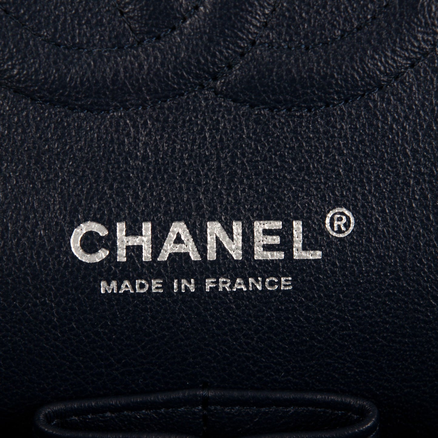 Caviar Quilted Medium Double Flap Navy