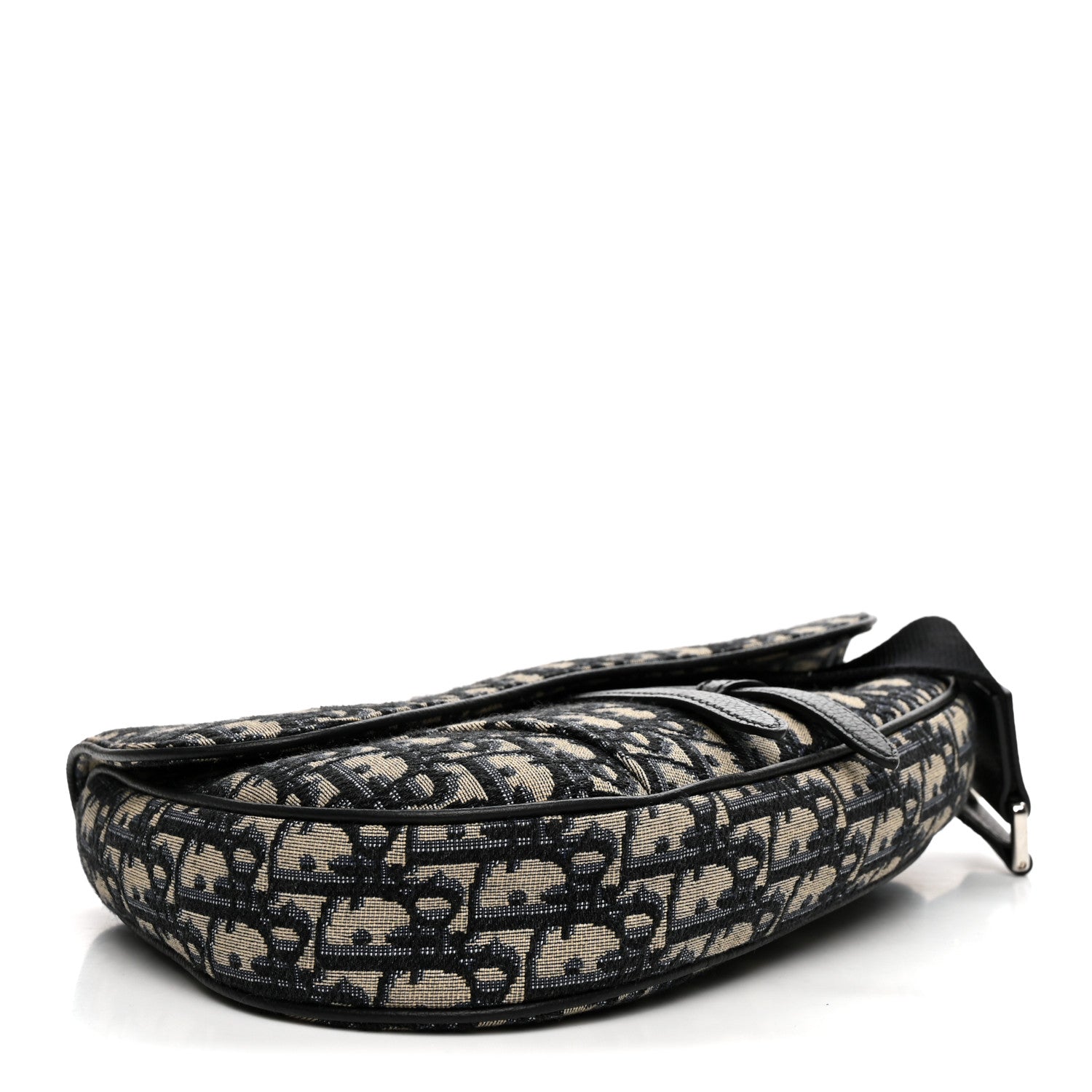Christian Dior Oblique Mens Saddle Bag Blue 4 of 10