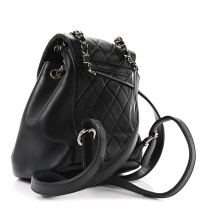 Chanel Lambskin Quilted Small Duma Drawstring Backpack Black 3 of 11