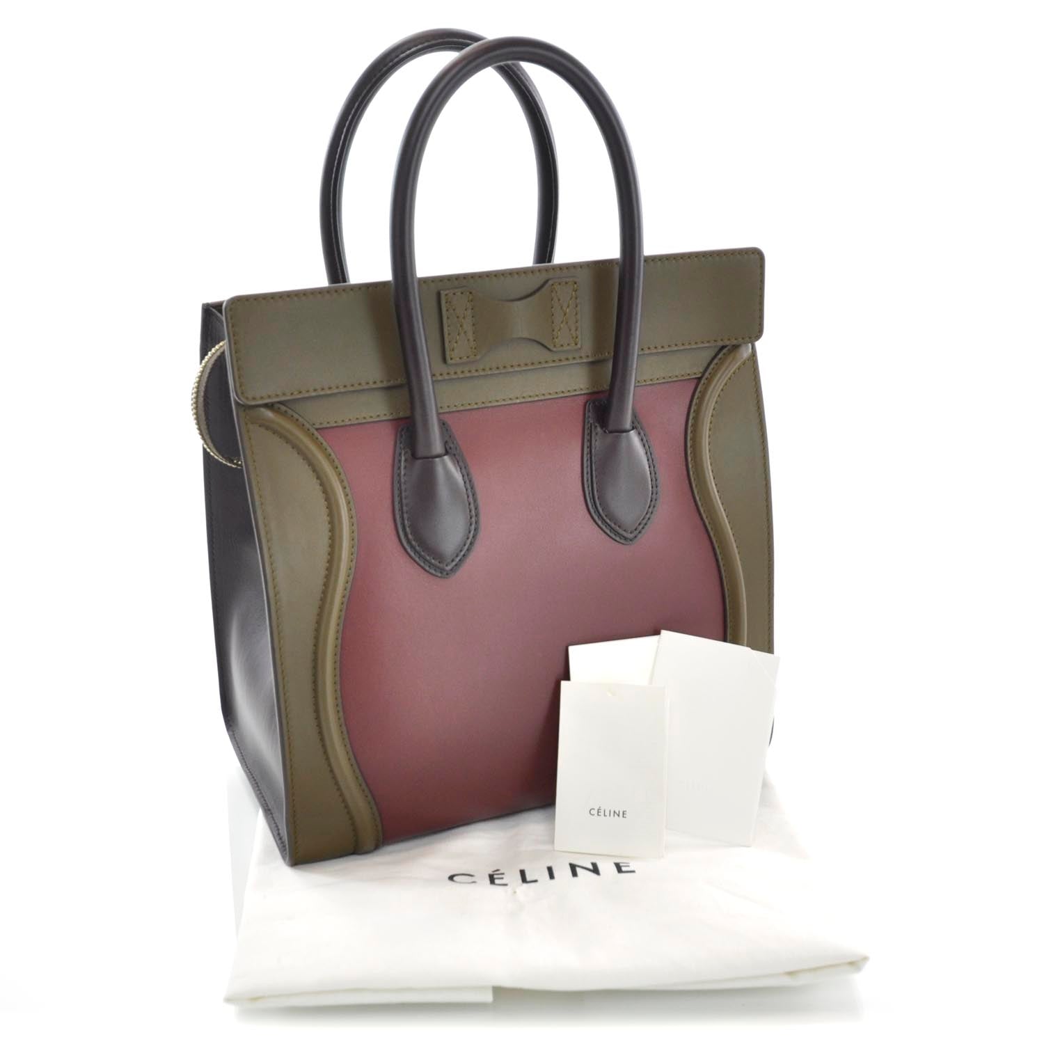 Celine Smooth Calfskin Mini Tri-Color Luggage 3 of 10
