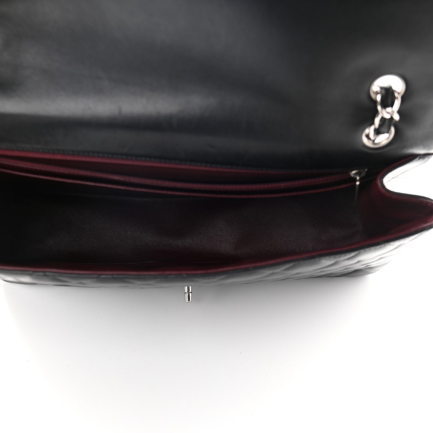 Lambskin Quilted Maxi Single Flap Black