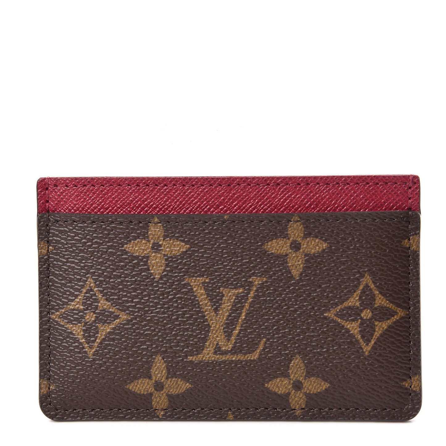 Monogram Card Holder Fuchsia