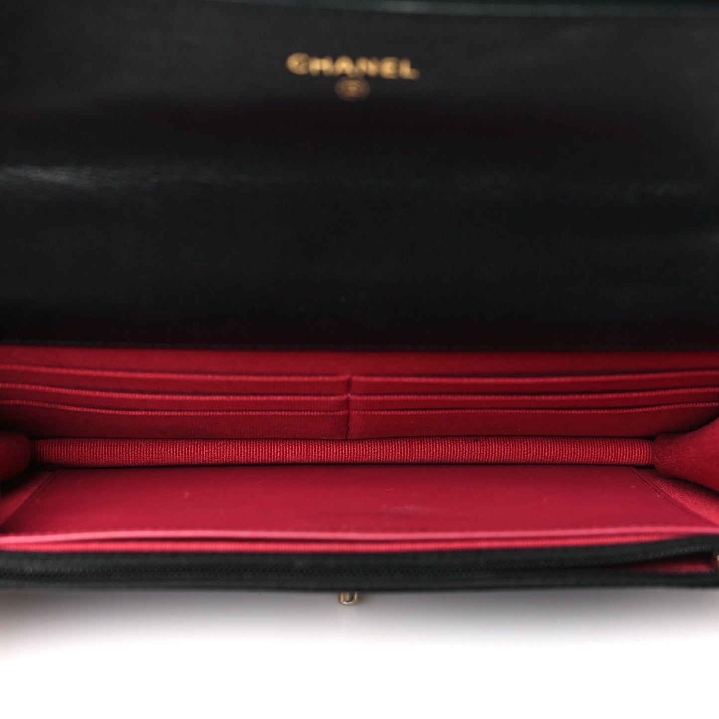 Lambskin Quilted Chanel 19 Wallet On Chain WOC Black