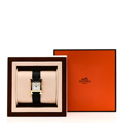 Hermes Stainless Steel Epsom 21mm Heure H Hour Quartz Watch Noir 5 of 5